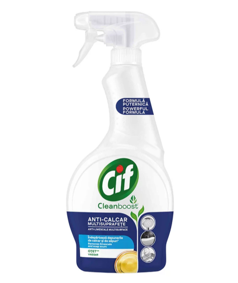 Spray pentru suprafete multiple anti-calcar CIF, 500 ml
